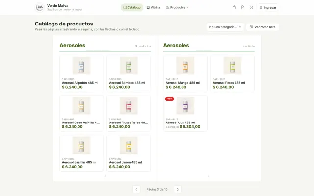Tienda · Catálogo interactivo