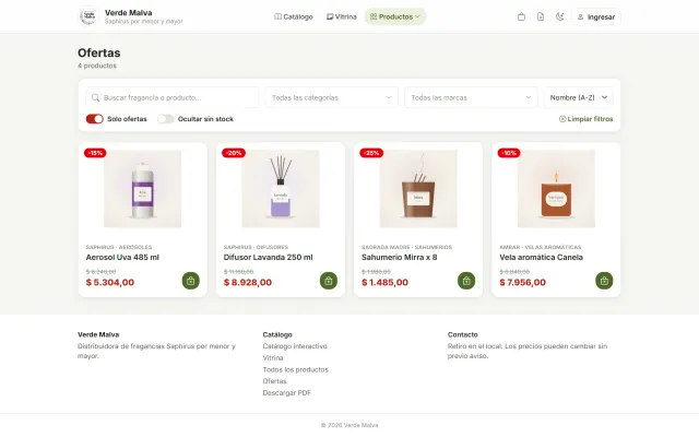 Tienda · Ofertas